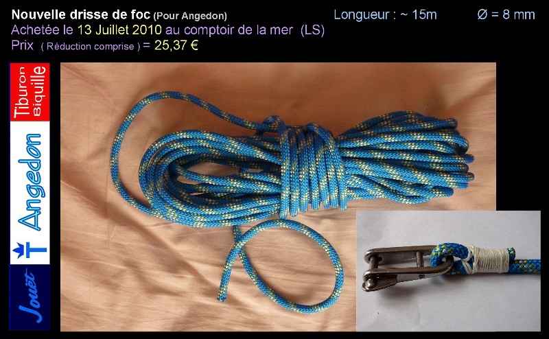 Présentation de la nouvelle drisse de foc
