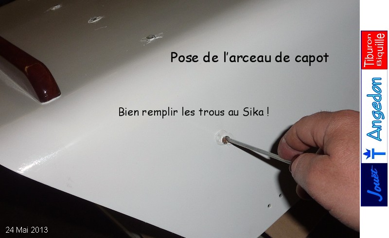 Après avoir tartiné la tranche au Sika