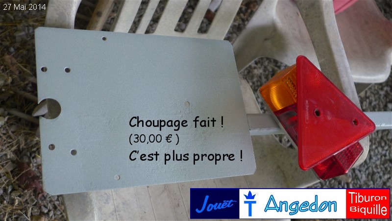 Percer les nouveaux trous AVANT le choupage !!!